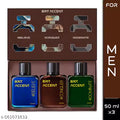 BRIT ACCENT || Grandeur Premium Collection Gift Set || Pack of 3 X 50 ML || Long-Lasting || #Believe #Conquer,#Dominate, 150ML || Fragrance Set - Parfum for Men ||