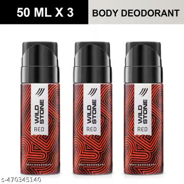 Wild Stone Red Deodorant For Men 50 ml pack-3