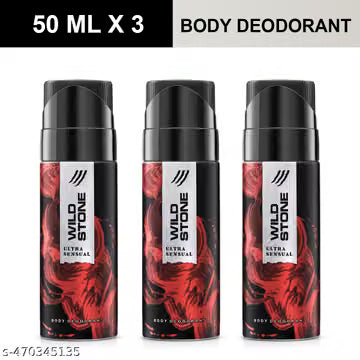 Wild Stone Ultra Deodorant For Men 50 ml pack-3