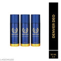 DENVER Pride Nano Travel Size Pack Deo Perfume Body Spray - For Men (50ml X 3 )