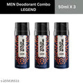 Wild Stone Legend Deodorant Body Spray for Men, Pack of-3 (50ml each)