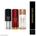 DENVER Black Code,Honour & Imperial Nano Deo Long Lasting Set of 3 Deodorant Spray - For Men